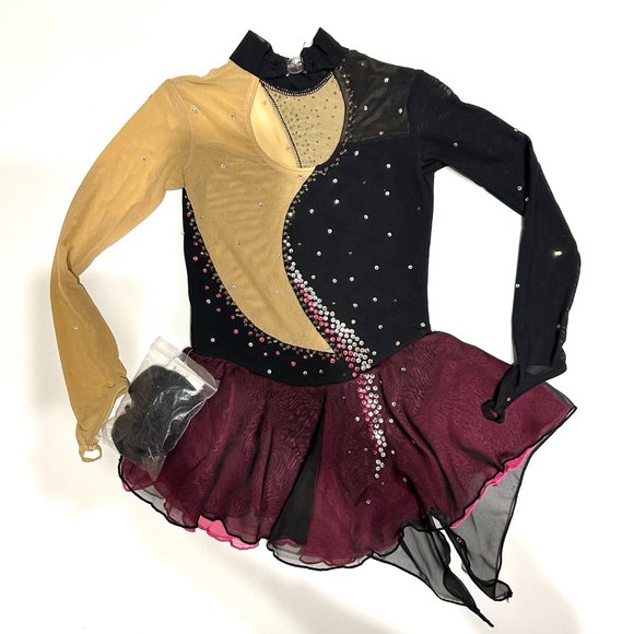 New Figure Skating Dress Girls' Ice Skating Dress Outfits Size 6(3~5T) 100~110cm - Picture 4 of 10